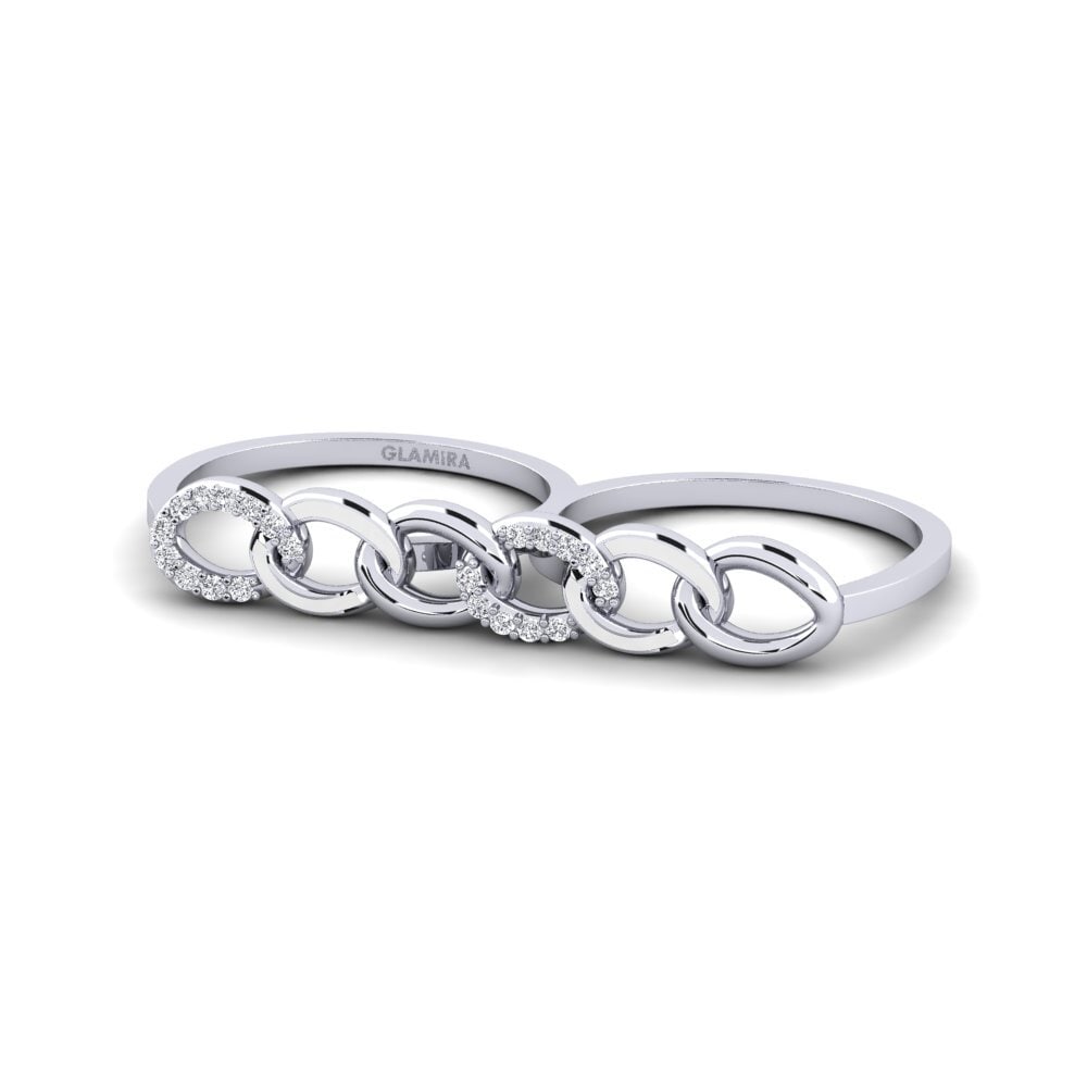 Weißgold 585 Ring Zakuya