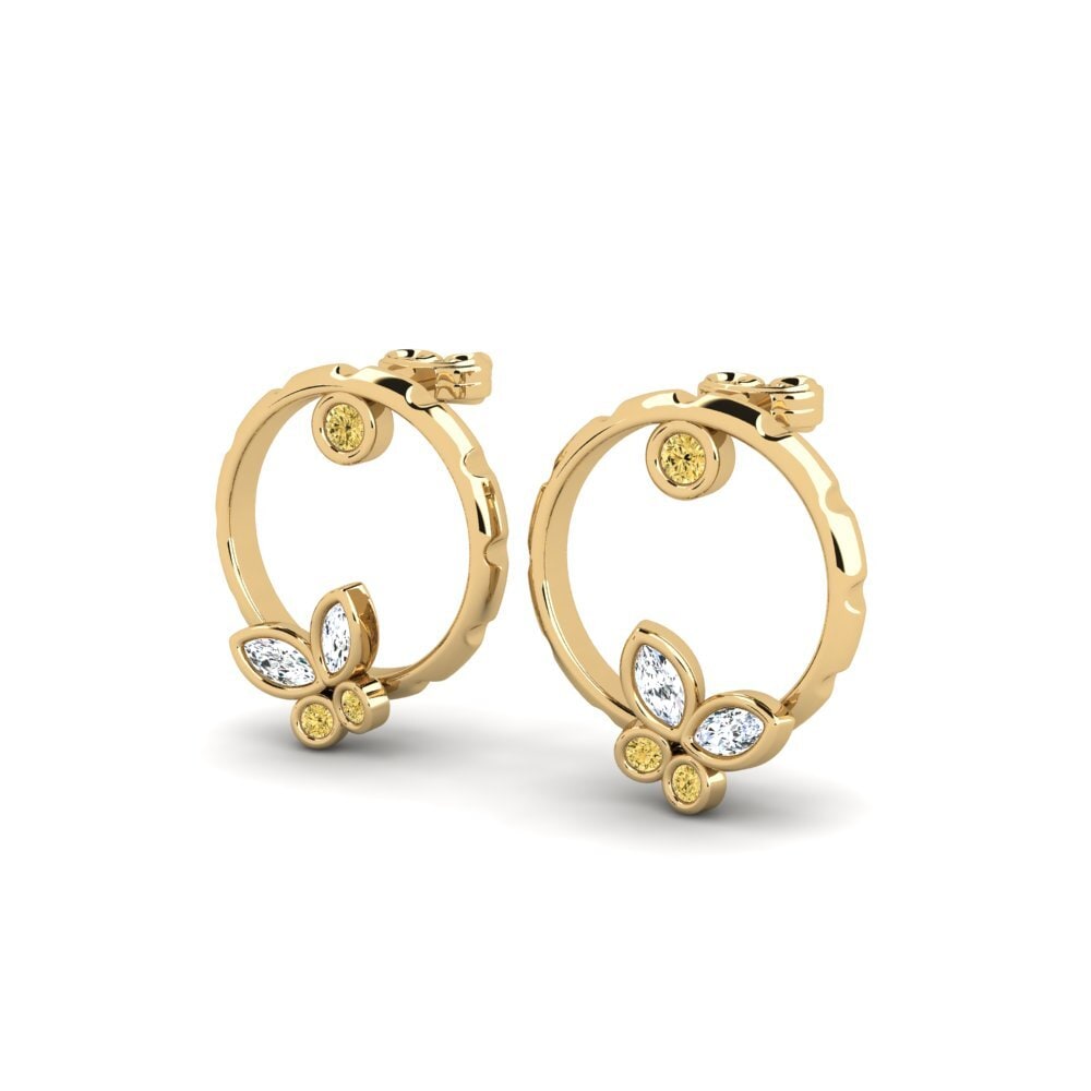 Yellow Diamond Women's Earring Cheho