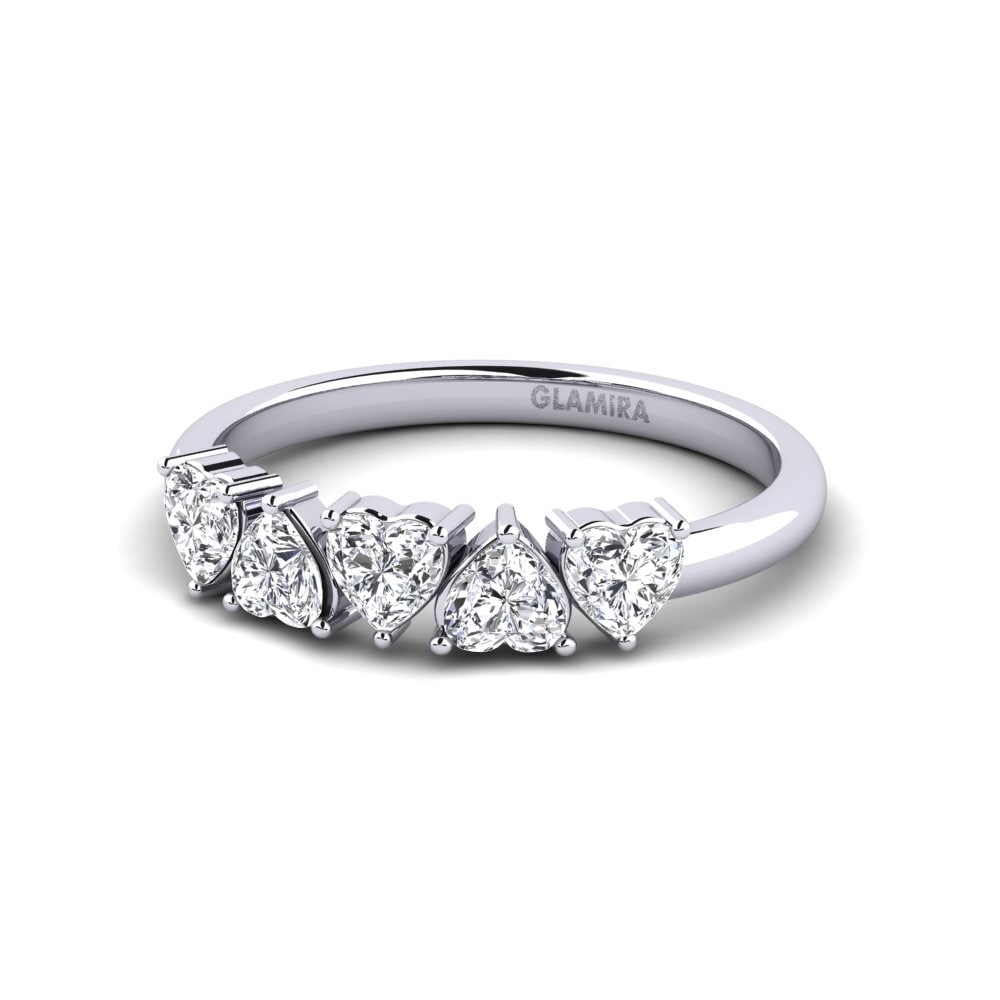 Diamante cultivado en laboratorio Anillo apilable Clady