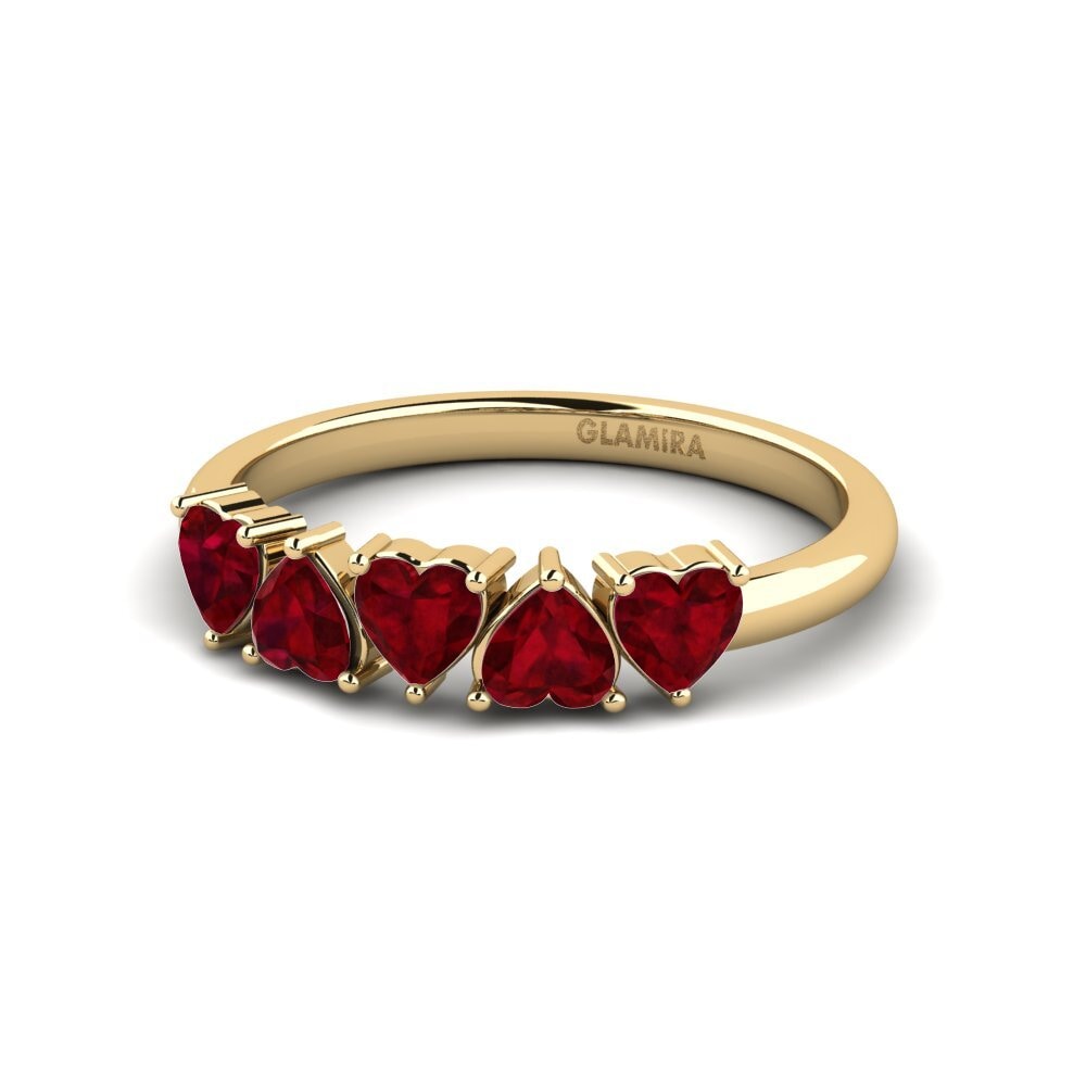14k Oro Amarillo Anillo apilable Clady
