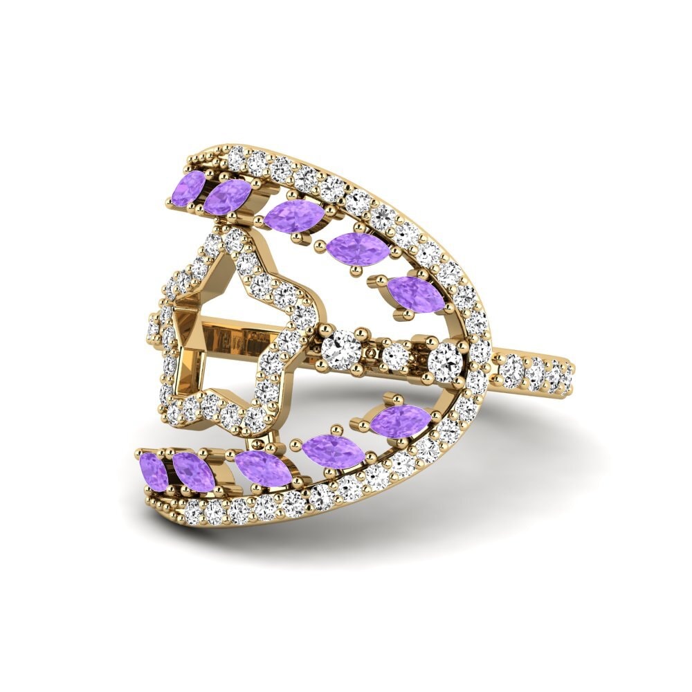 Amatista Anillo Dhablet