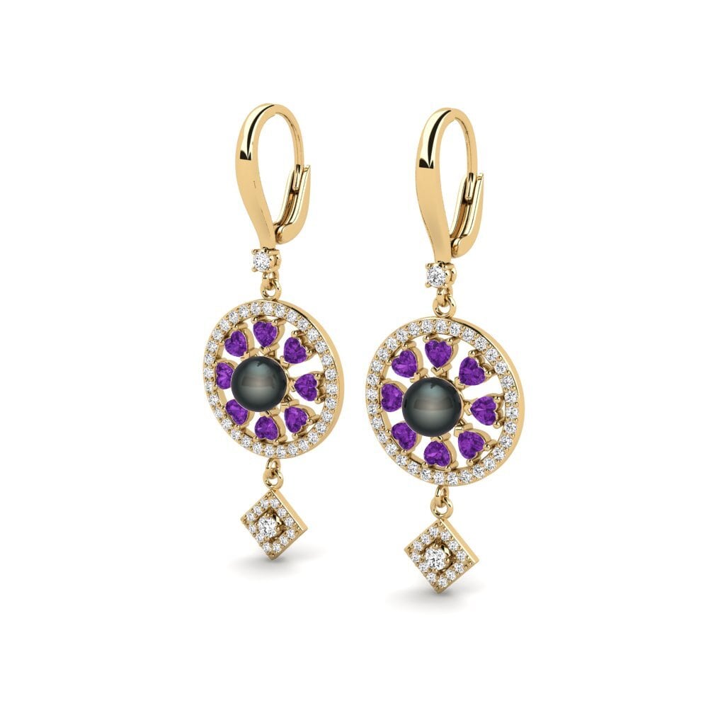Amethyst Women's Earring Enstr