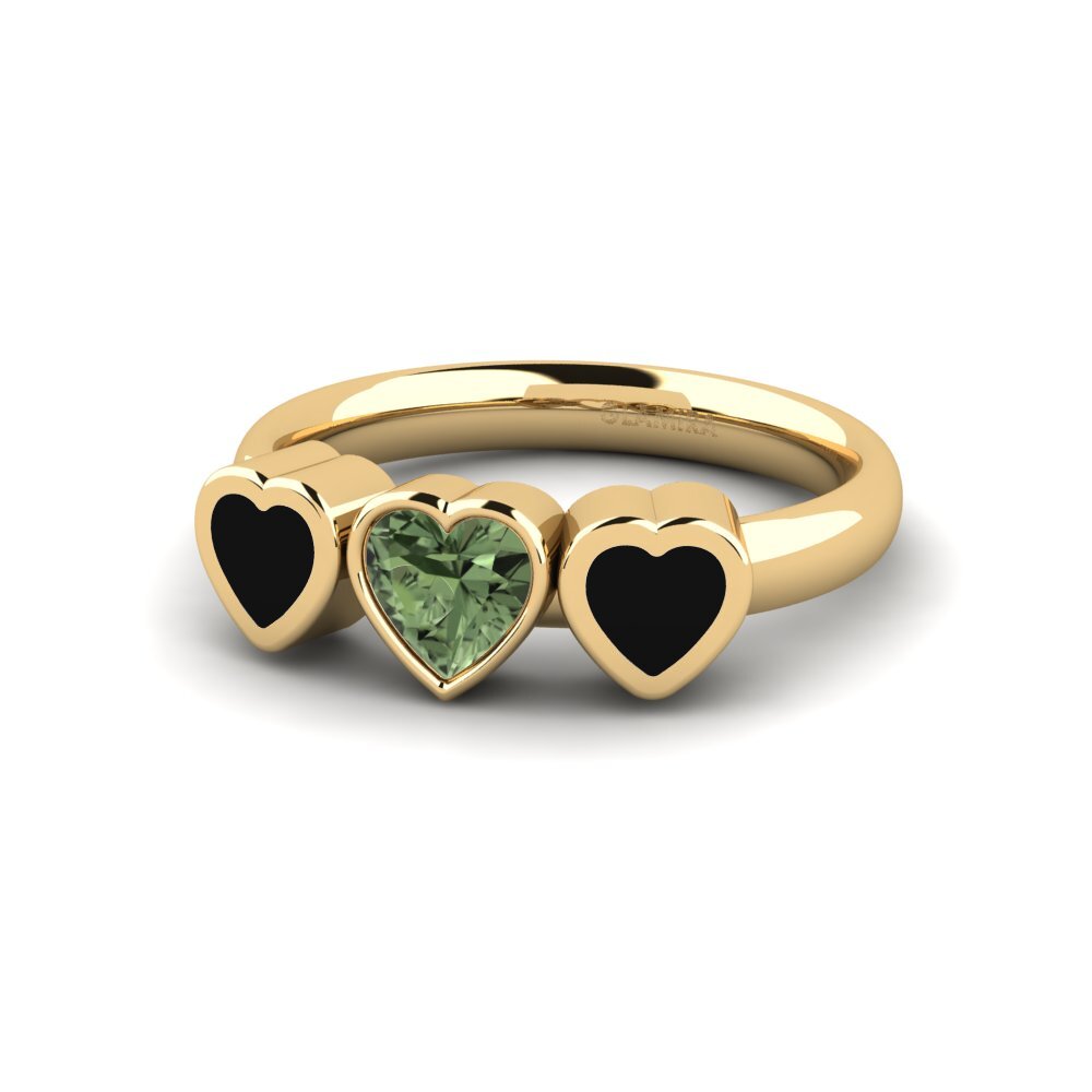 Grüner Saphir Ring Esskop