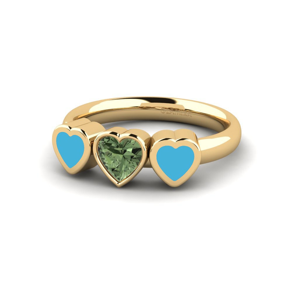 Grüner Saphir Ring Esskop
