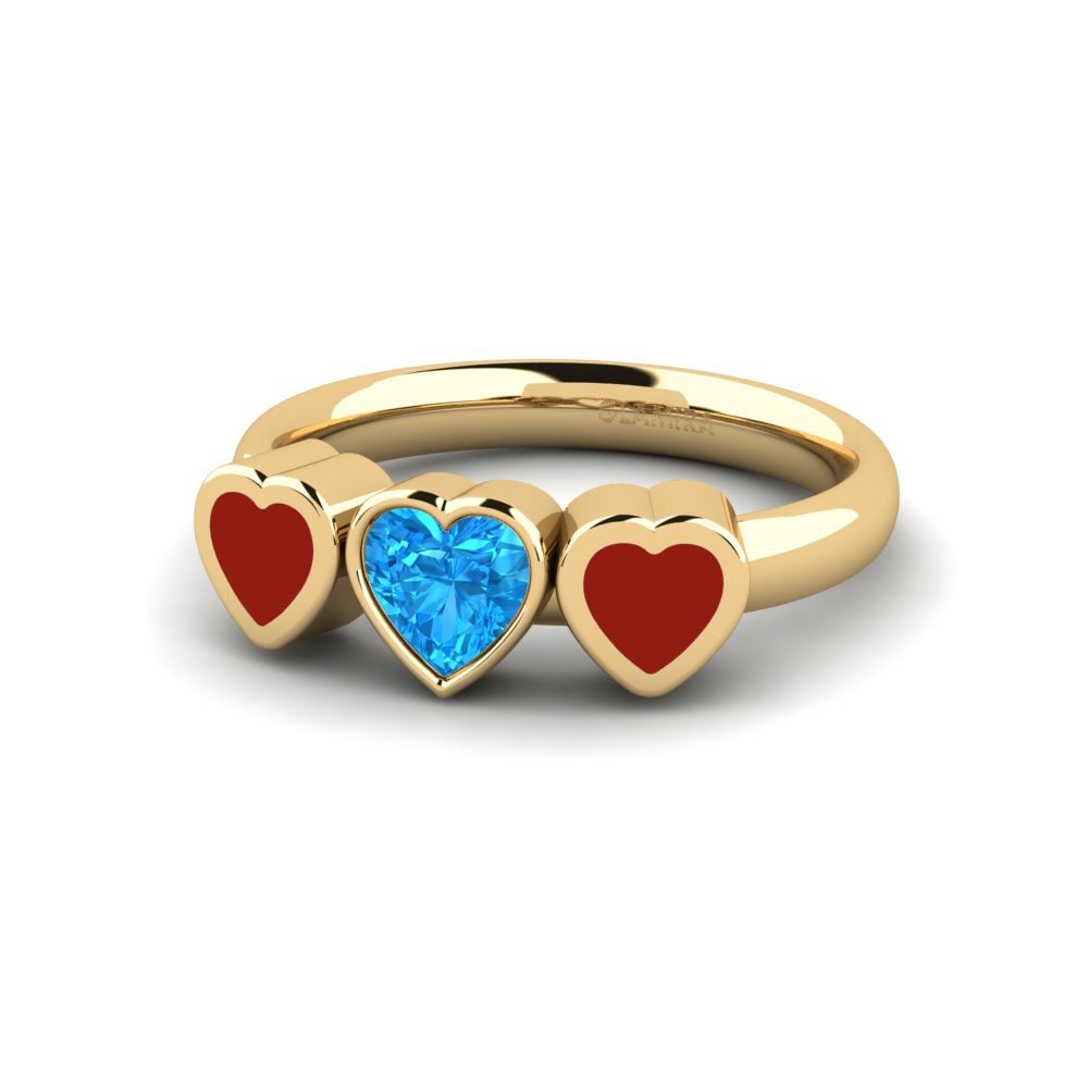 Blauer Topas Ring Esskop