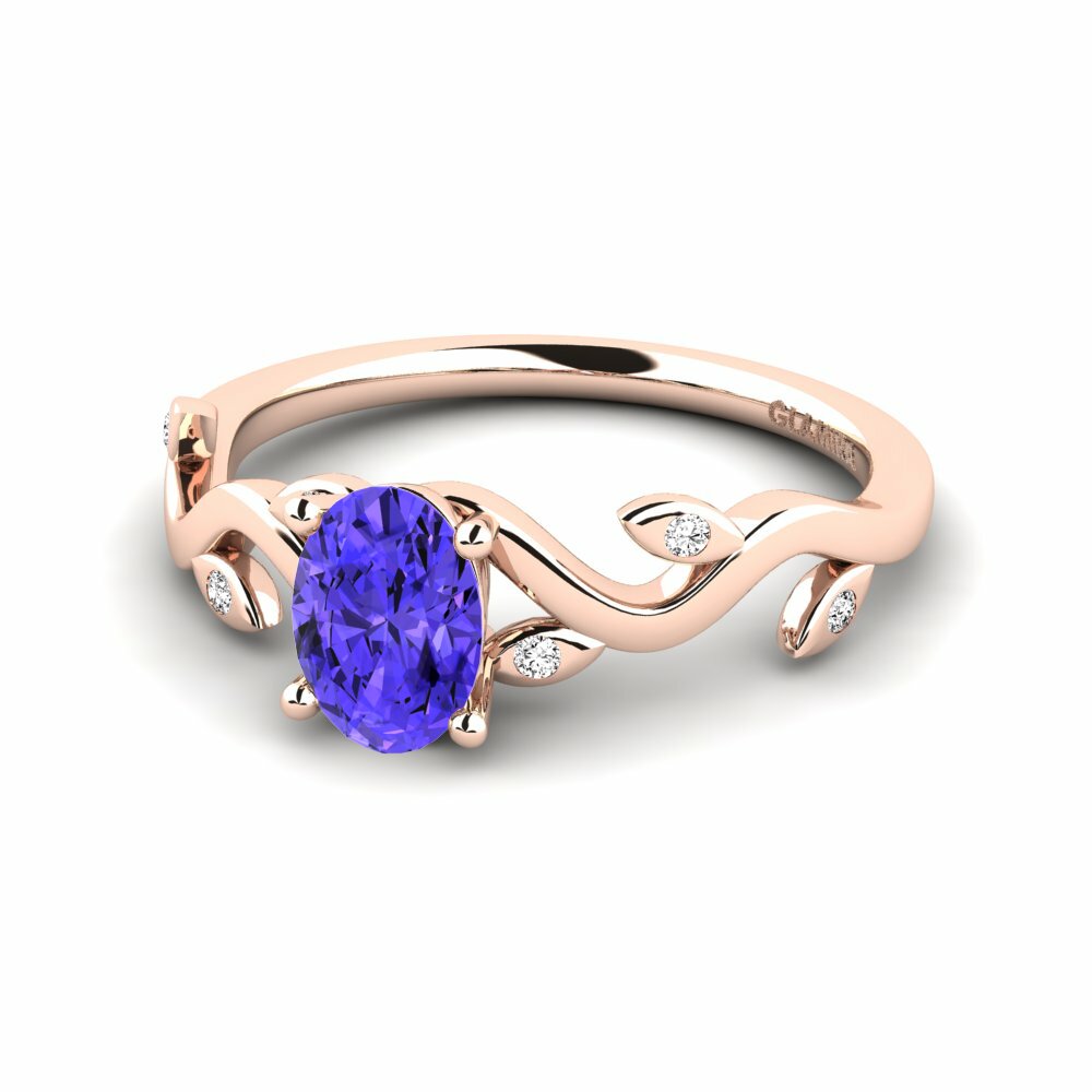 Tanzanita Anillo de compromiso Shasha