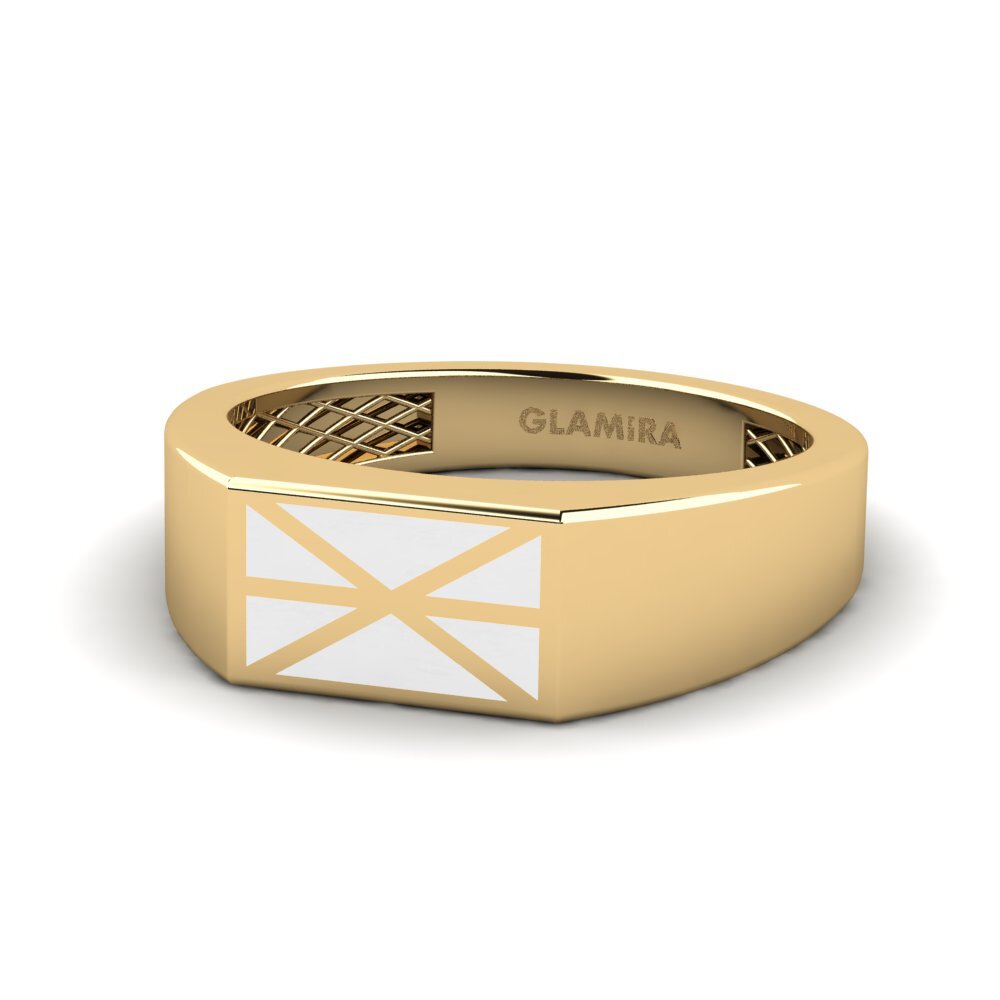 9k Oro Amarillo Anillo meñique Nurbil