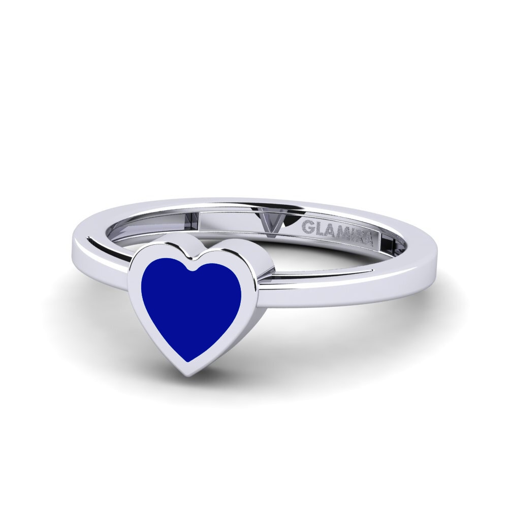 White Silver Pinky Ring Warih