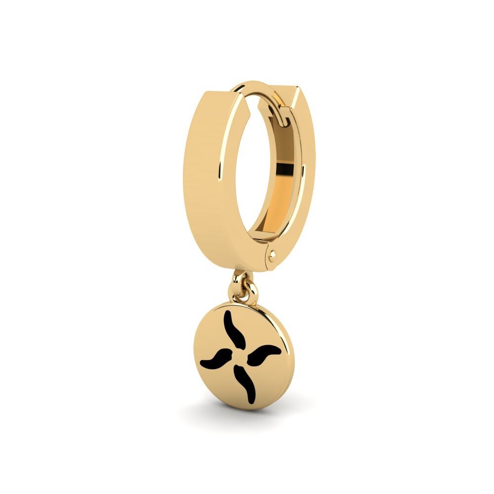 14ct Yellow Gold Men's Earring Balleg