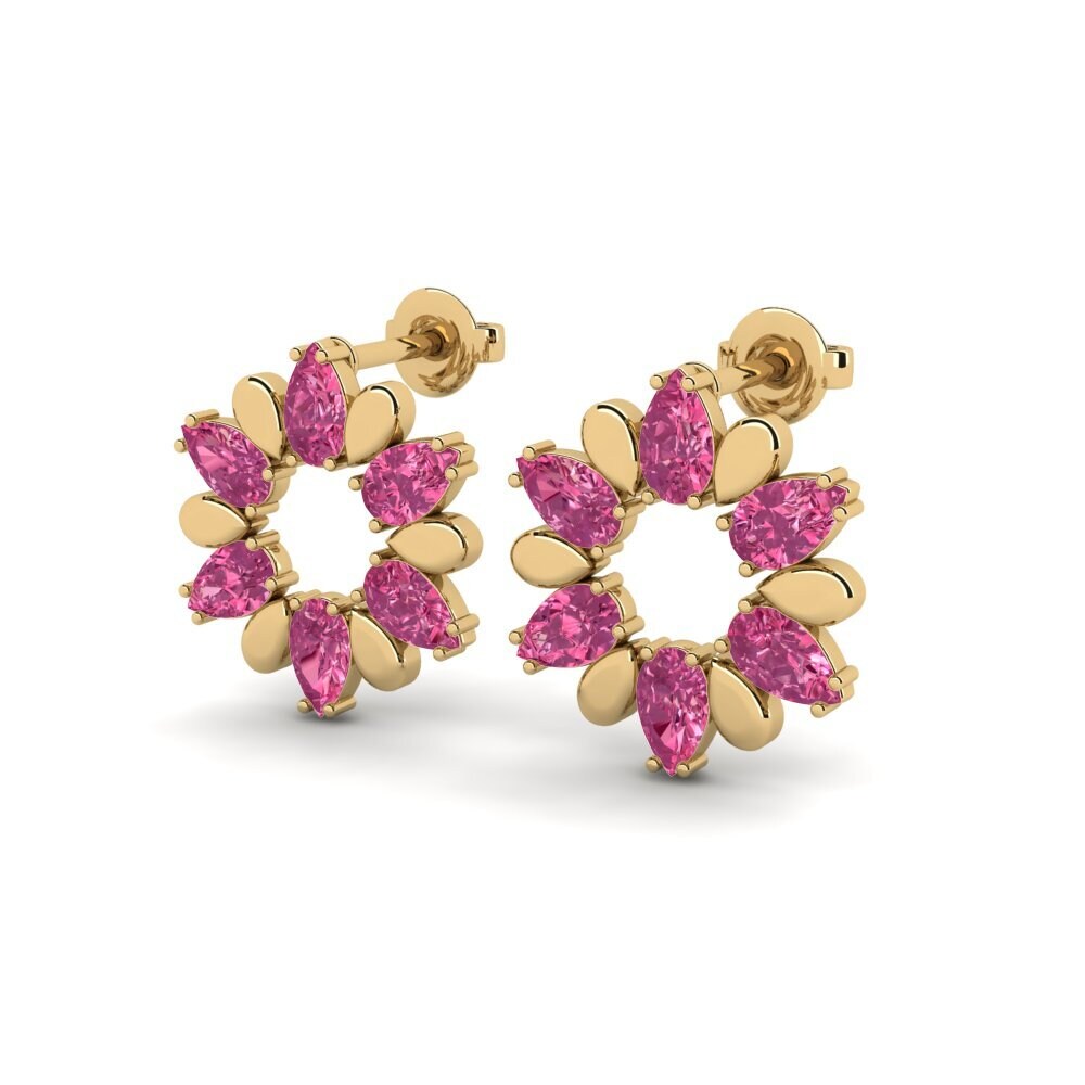Tourmaline Rose Boucle d'oreille femme Sofus