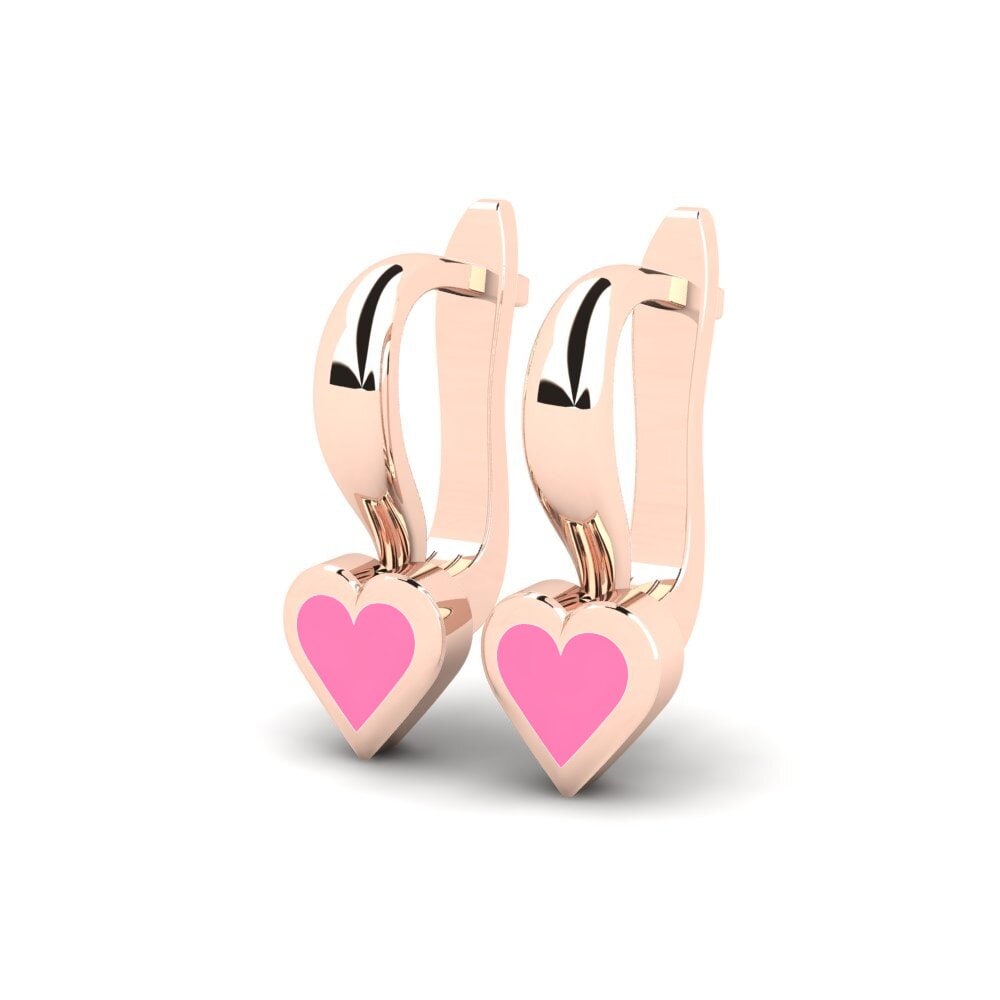 18ct Rose Gold Kid's Earring Bloemen