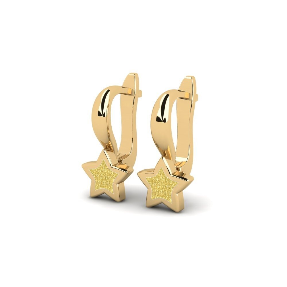 14k Oro Amarillo Pendiente para Niño Distribute