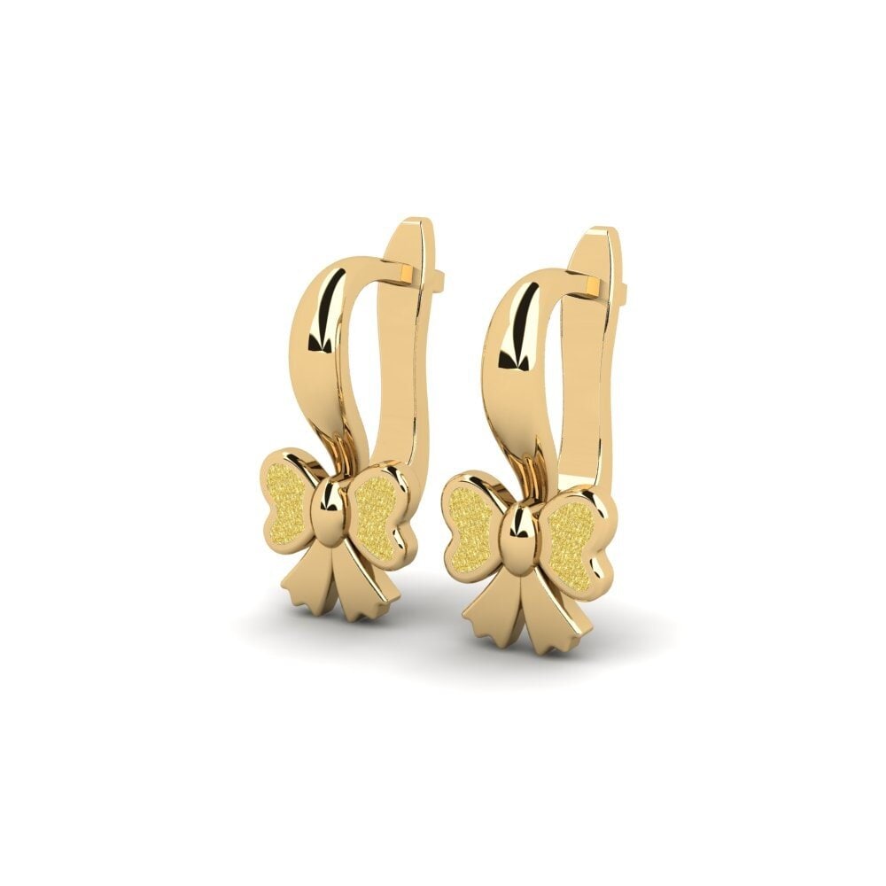 14k Oro Amarillo Pendiente para Niño Distributive