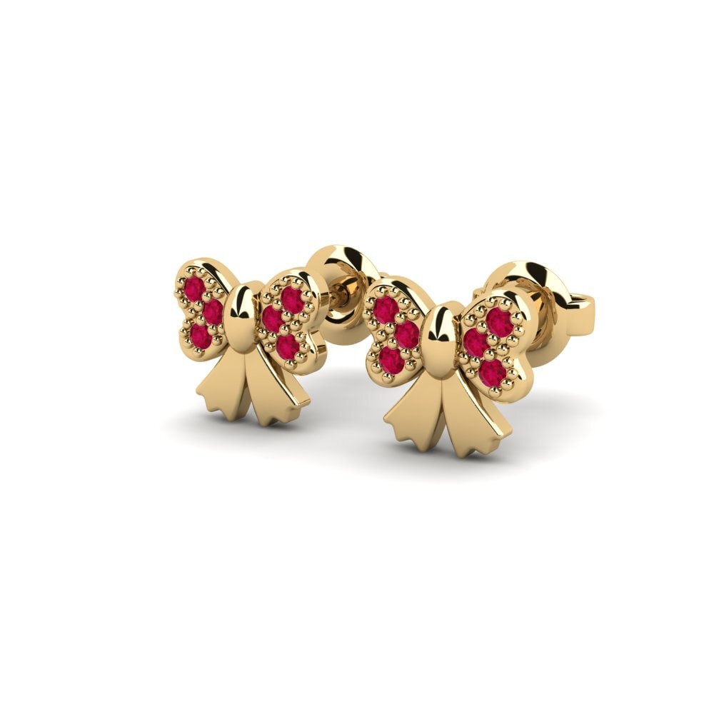 Ruby Kid's Earring Identifiable