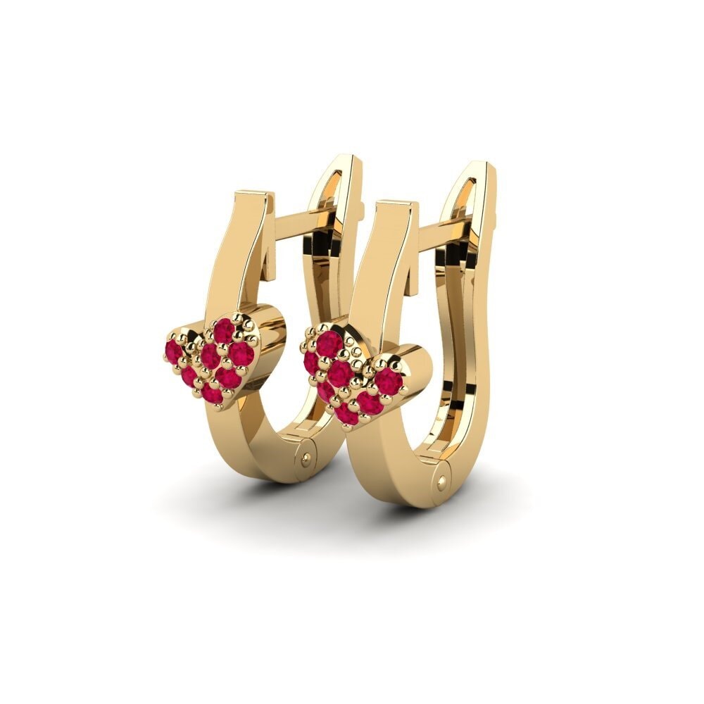 Ruby Earring Oleander Daughter