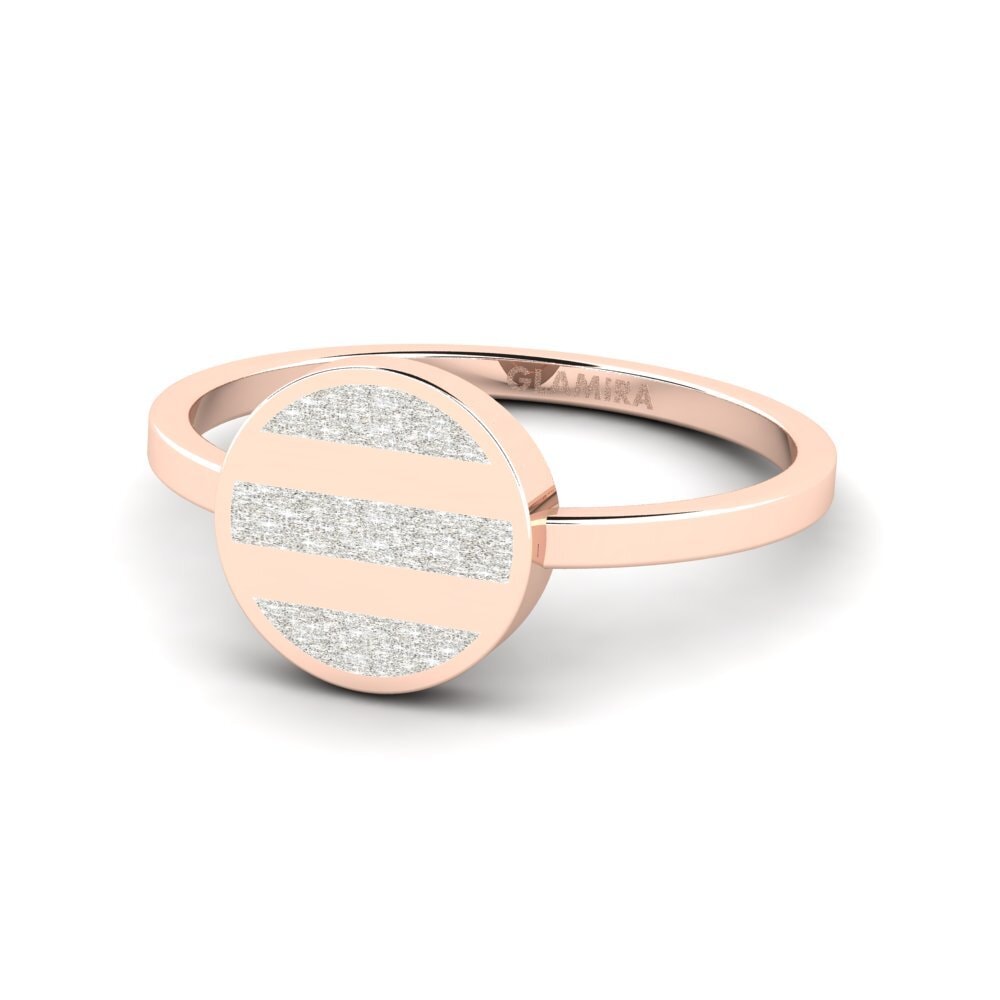 Fashion 14ct Rose Gold Plain Design Rings