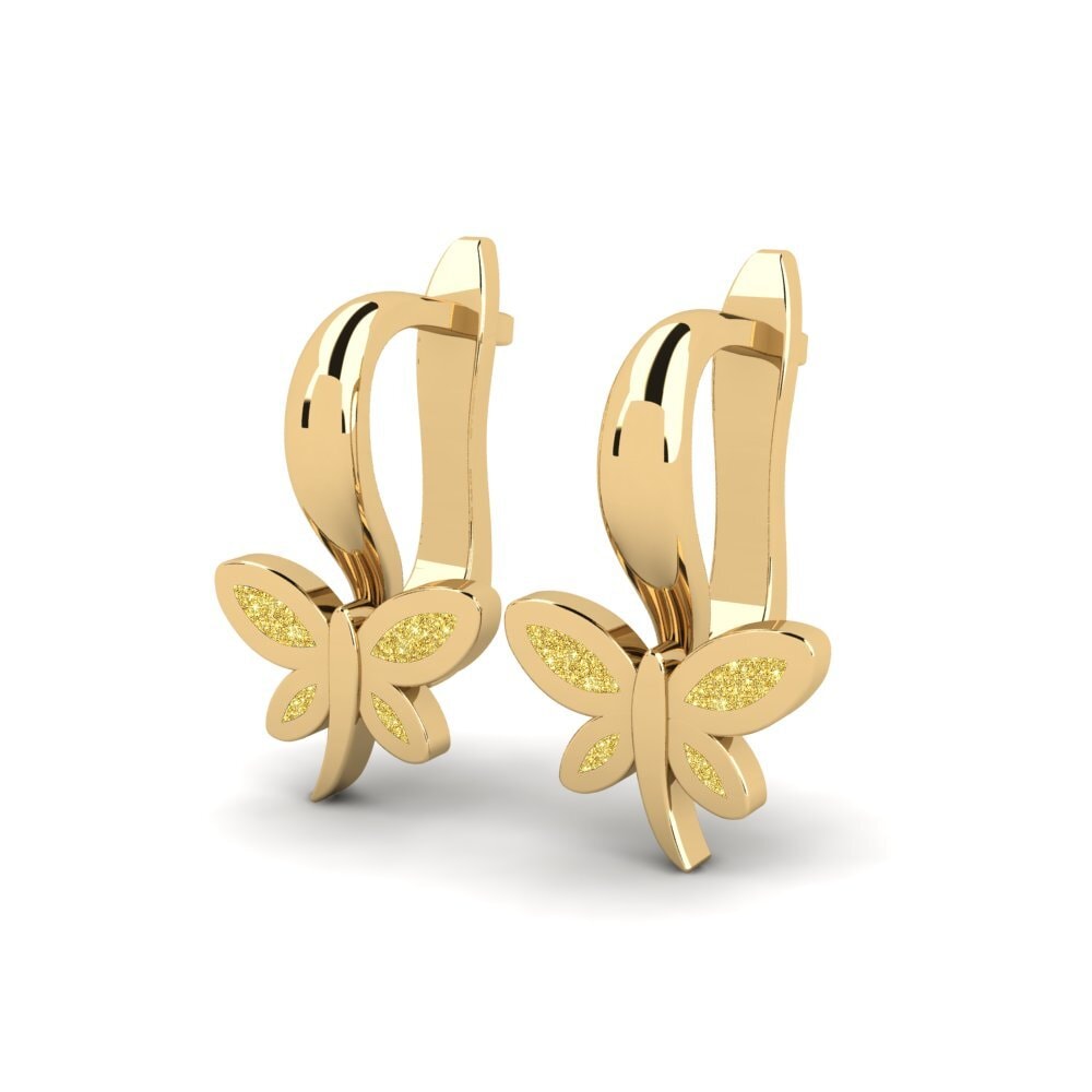 14k Oro Amarillo Pendiente para Niño Distribution
