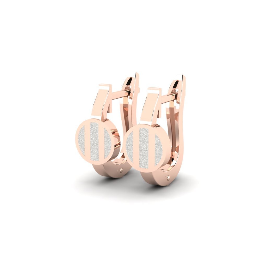 9k Oro Rosa Pendientes Gleoi Daughter