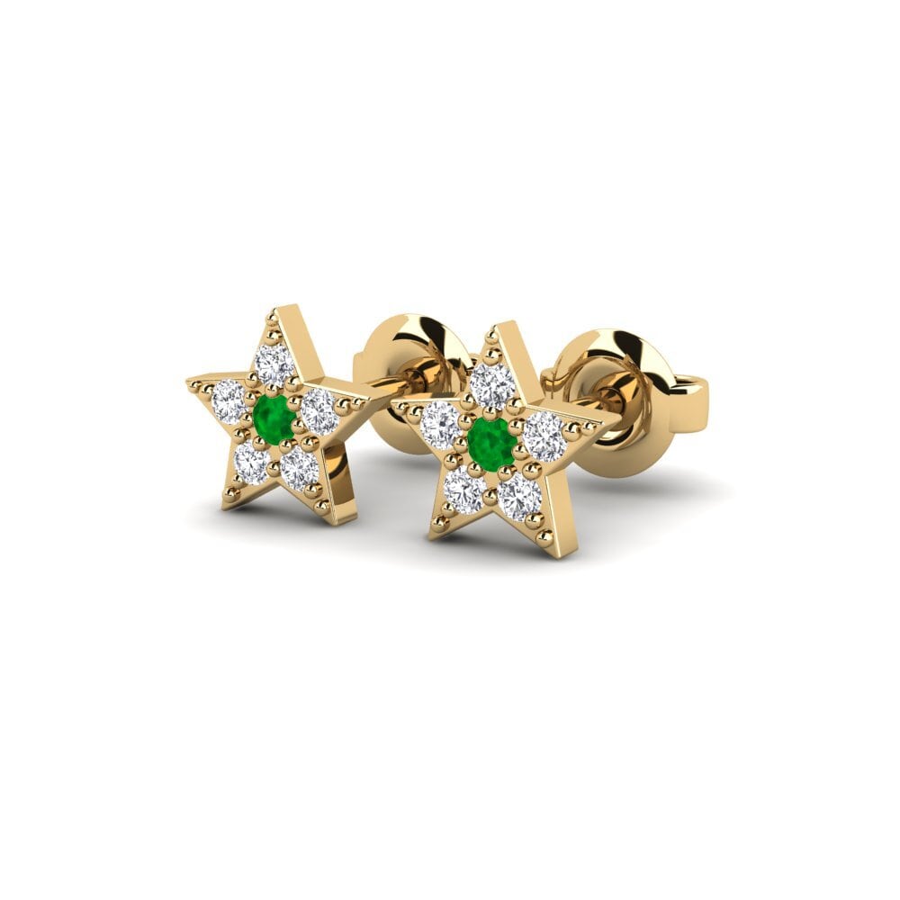 Esmeralda Pendientes Jishin Daughter