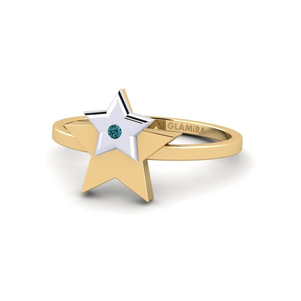 Diamante Azul Anel Kamalak Mother