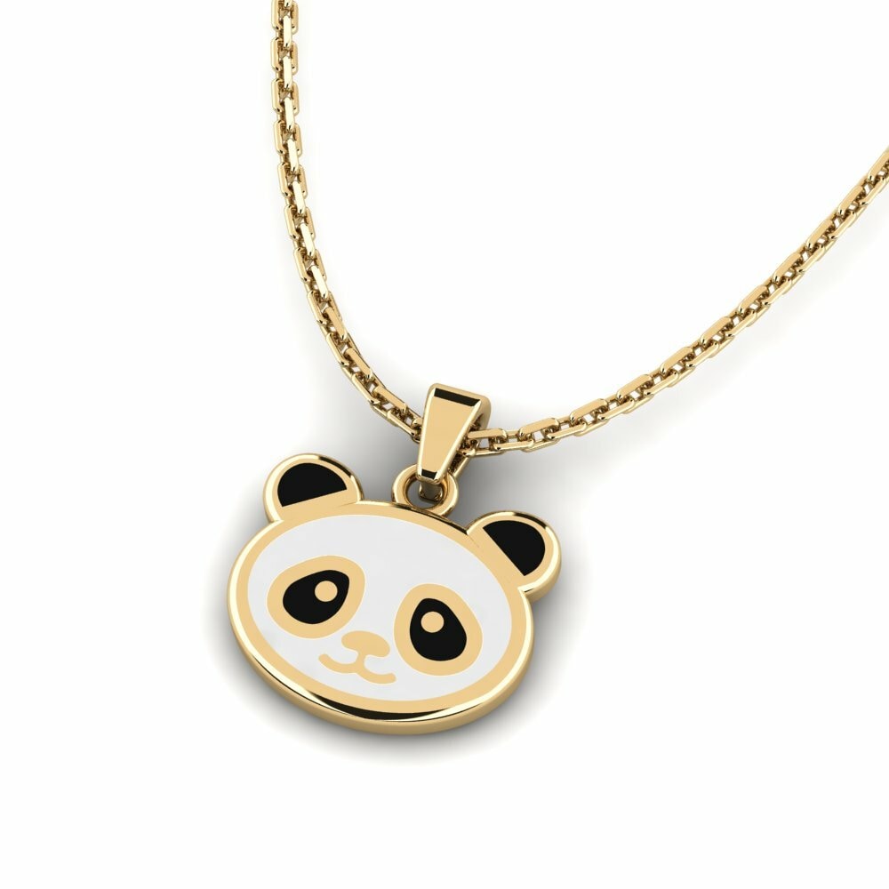 18K Yellow Gold Kids Pendant Meglepetes