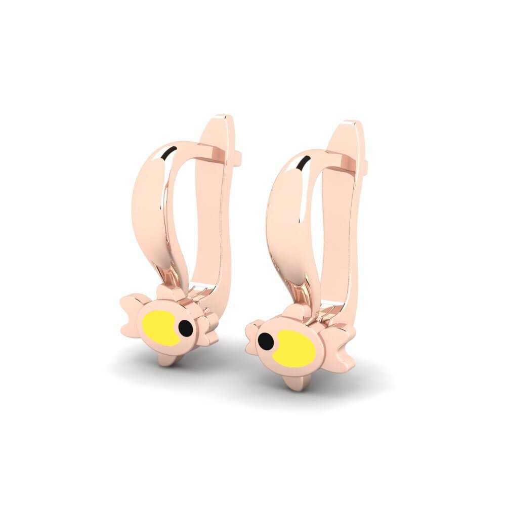 9k Oro Rosa Pendiente para Niño Niskesayi