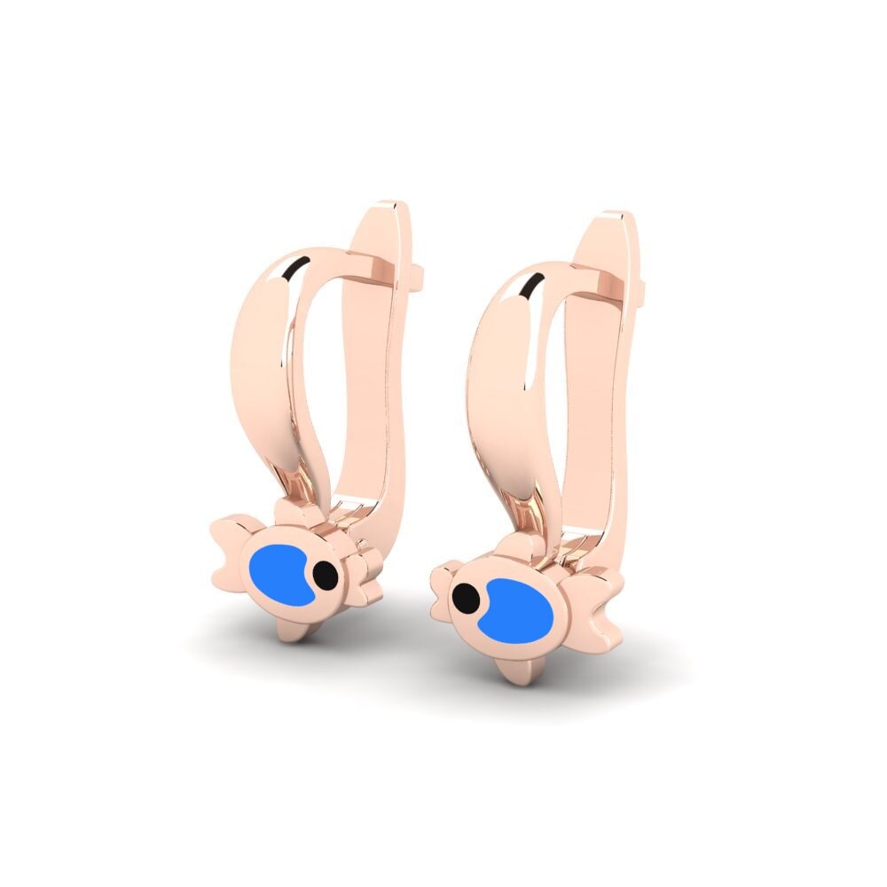 9k Oro Rosa Pendiente para Niño Niskesayi