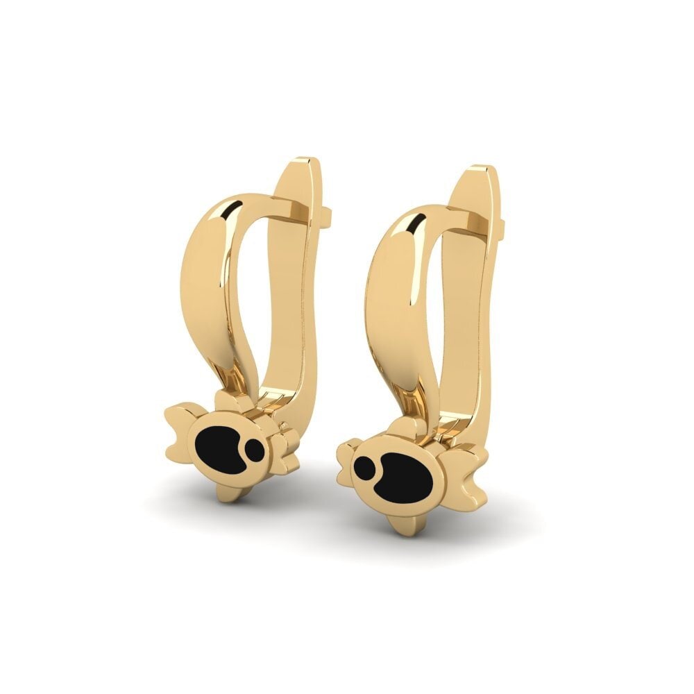 14k Oro Amarillo Pendiente para Niño Niskesayi