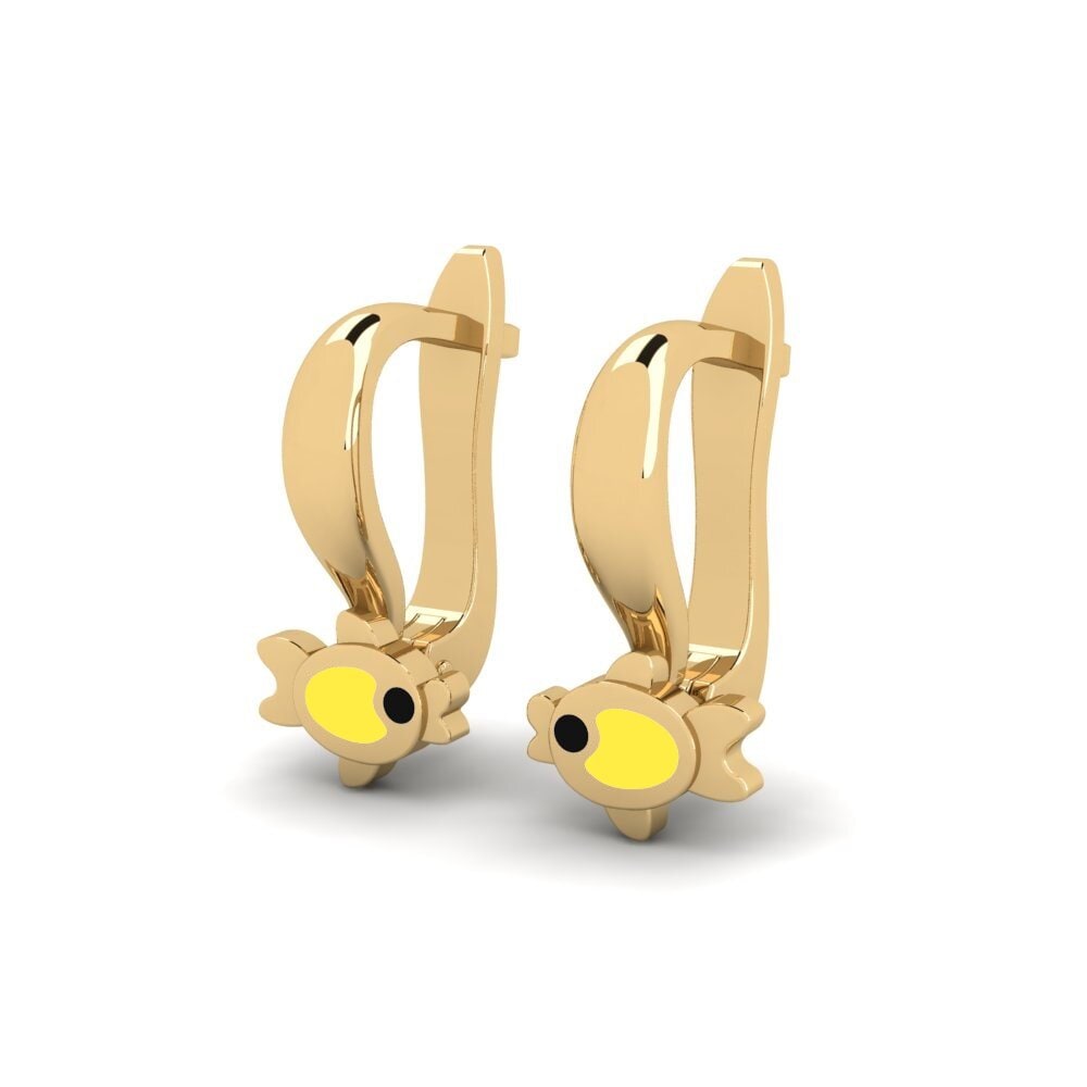 9ct Yellow Gold Kid's Earring Niskesayi