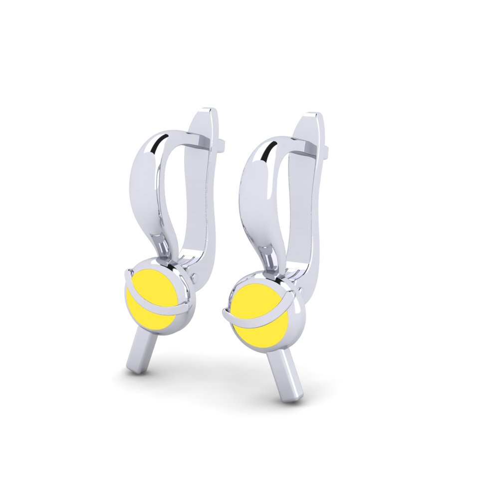 9ct White Gold Kid's Earring Overraske