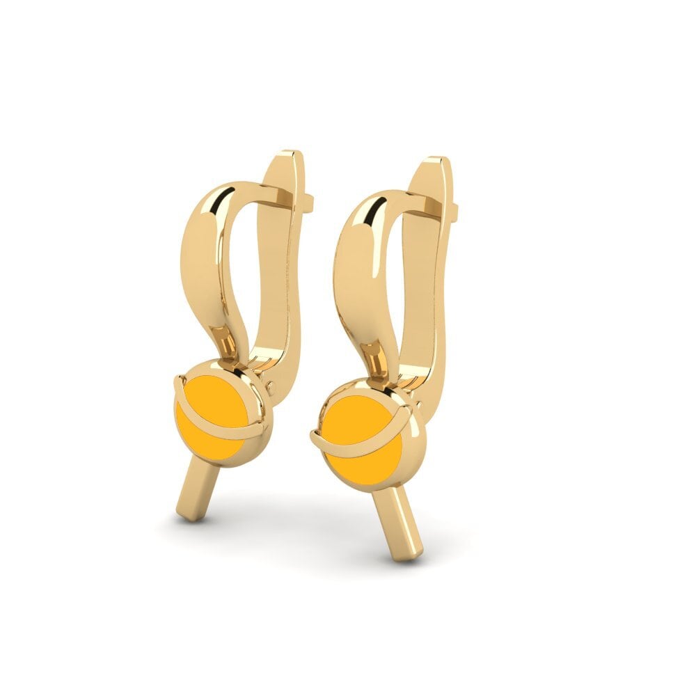 14k Oro Amarillo Pendiente para Niño Overraske