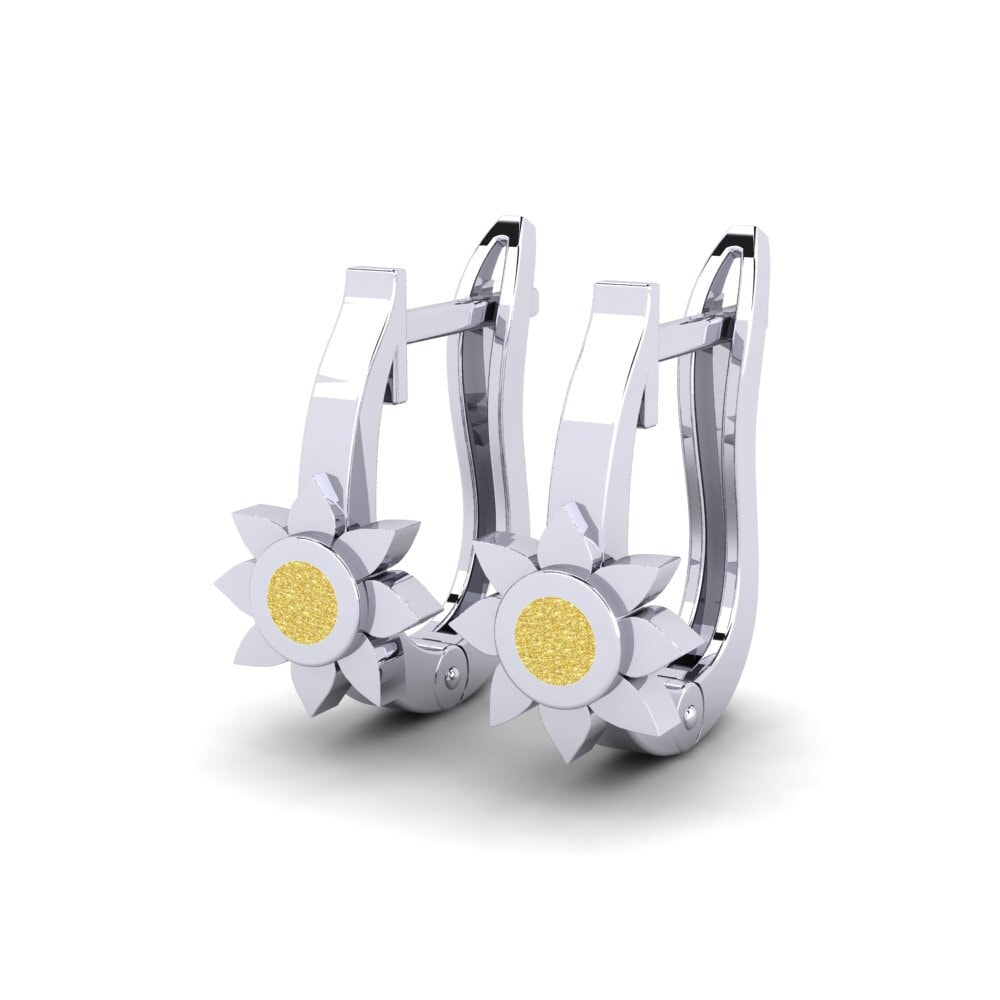 Platina 950 Brinco Infantil Sunflower Daughter