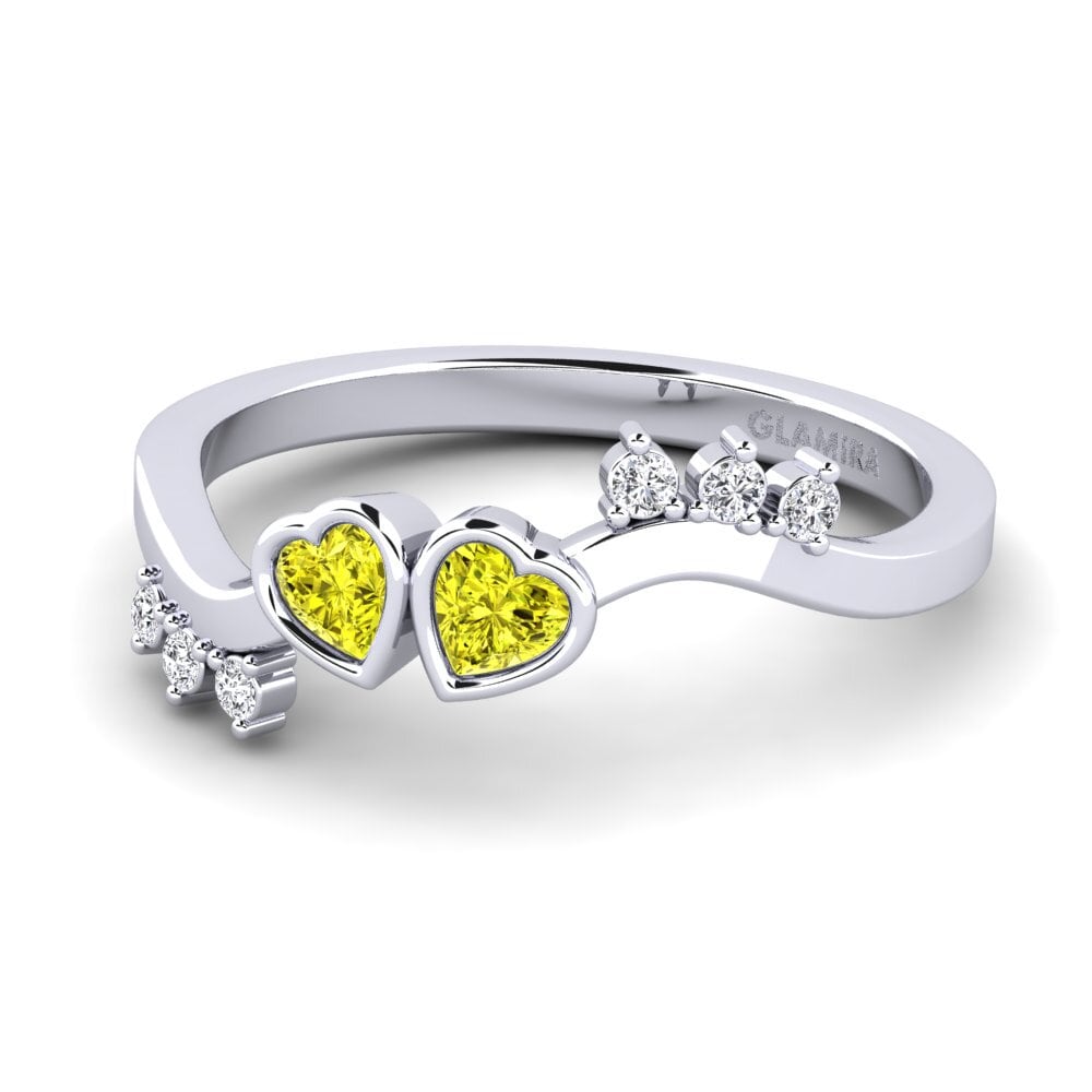 Yellow Diamond Women's Promise Ring Marrifest