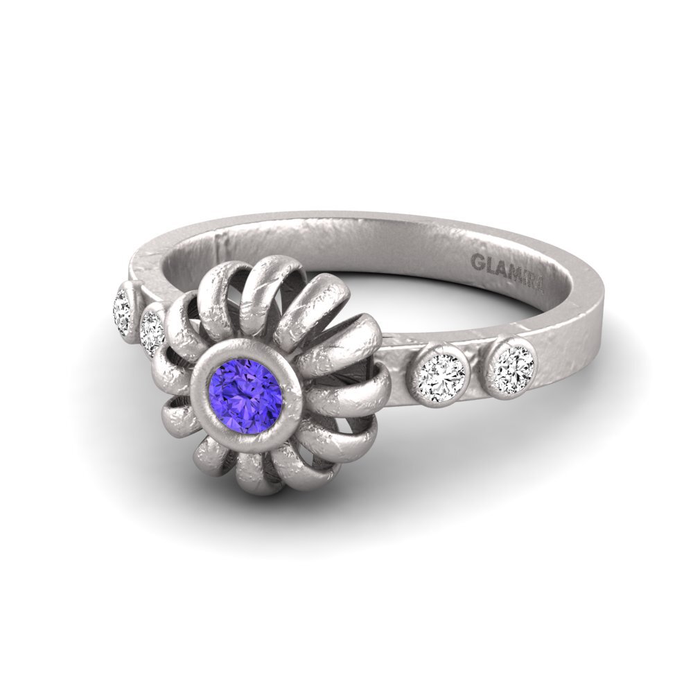 Tanzanita Anillo promesa mujer Mima
