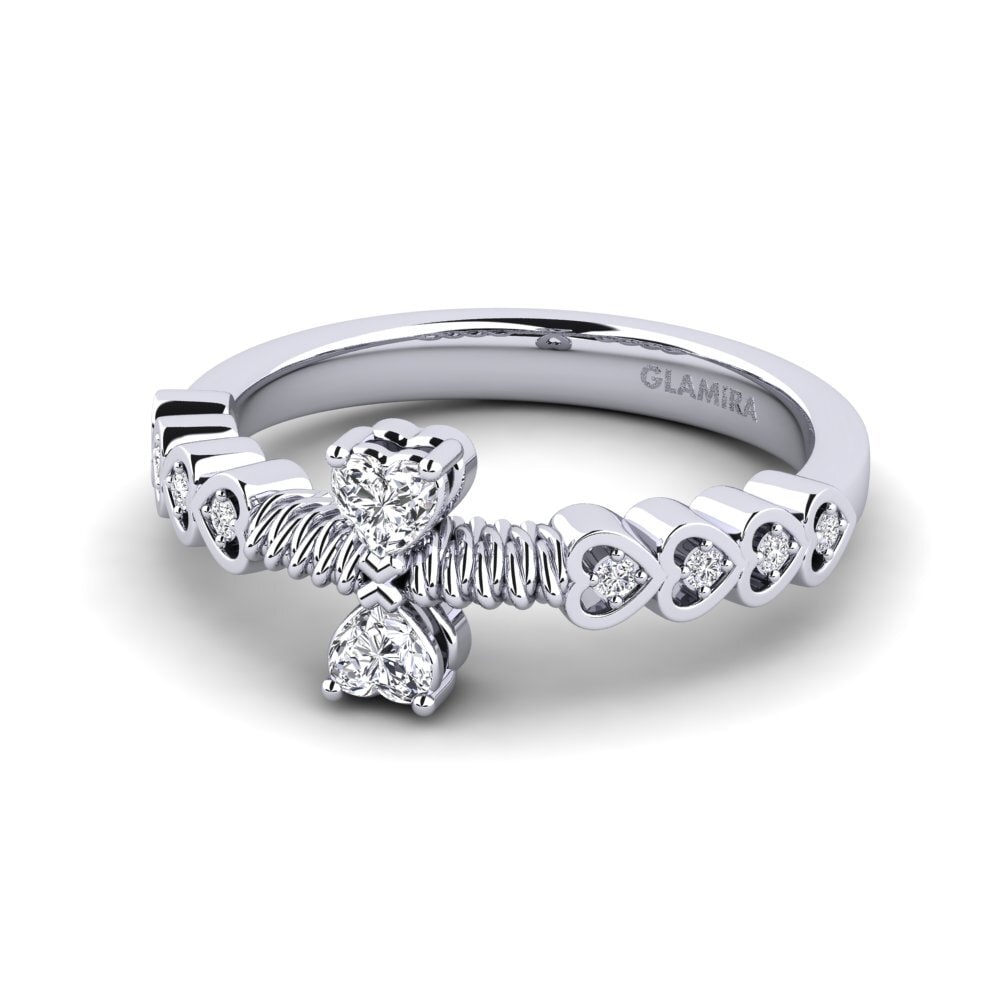 Lab Grown Diamond Women's Promise Ring Nodeles