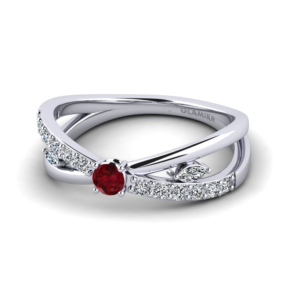 Ruby Women's Promise Ring Onen