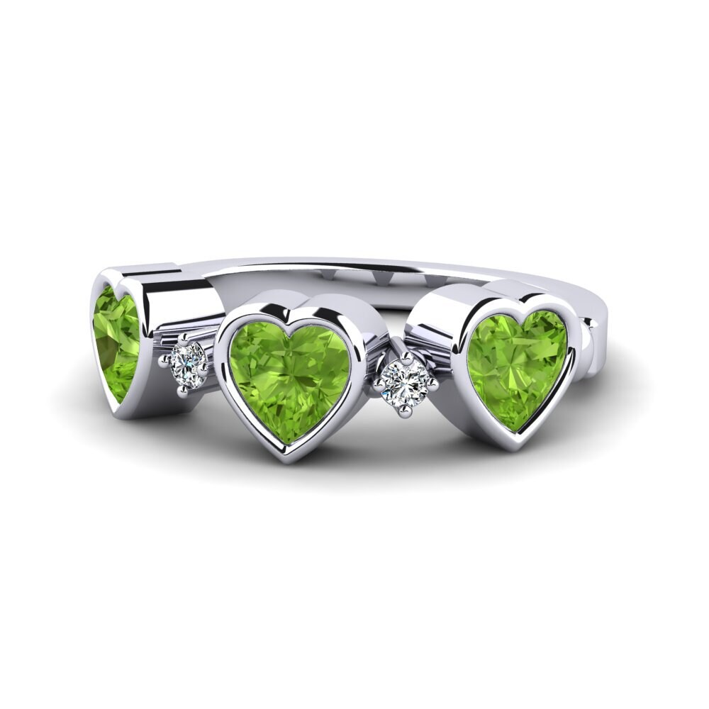 Peridot Women's Promise Ring Osedr