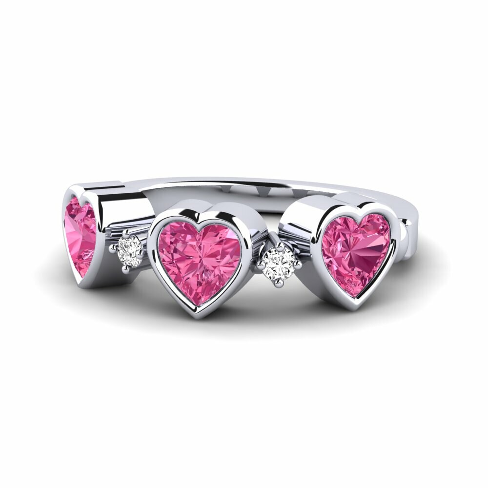 Turmalina rosa Anillo promesa mujer Osedr
