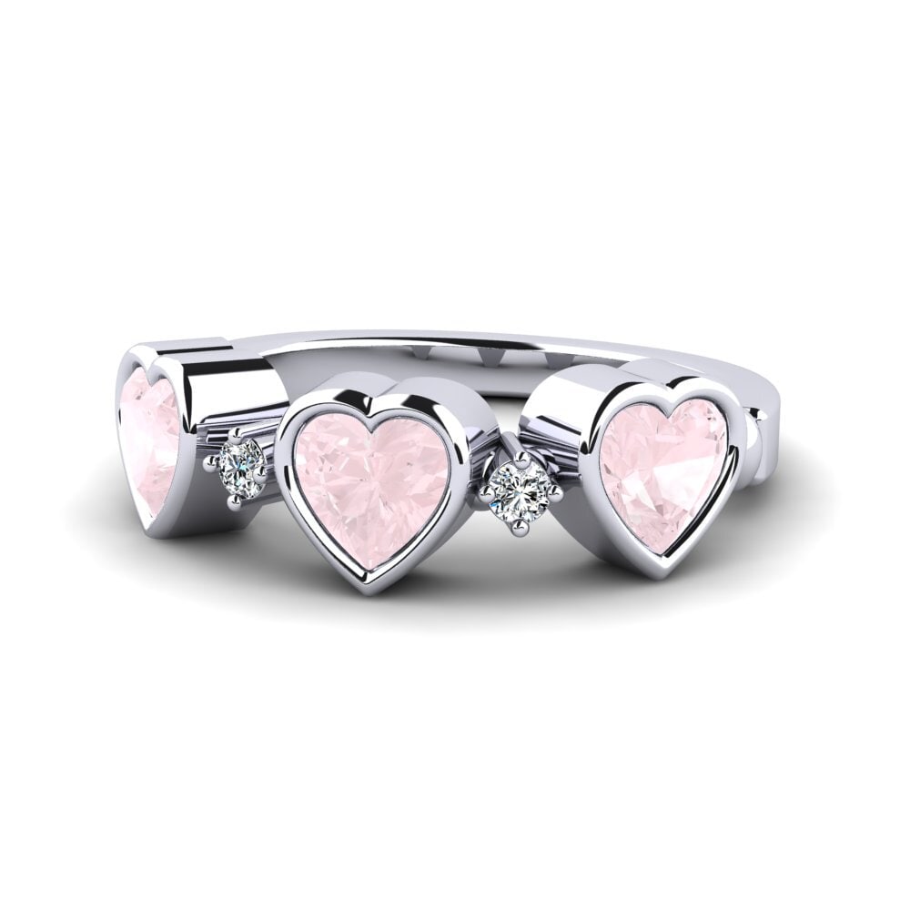 Rose Quartz Women's Promise Ring Osedr
