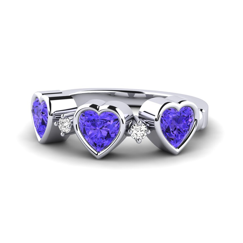 Tanzanita Anillo promesa mujer Osedr