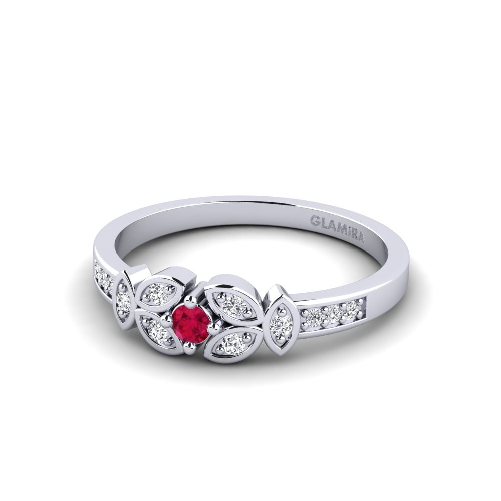 Ruby Women's Promise Ring Oxpen