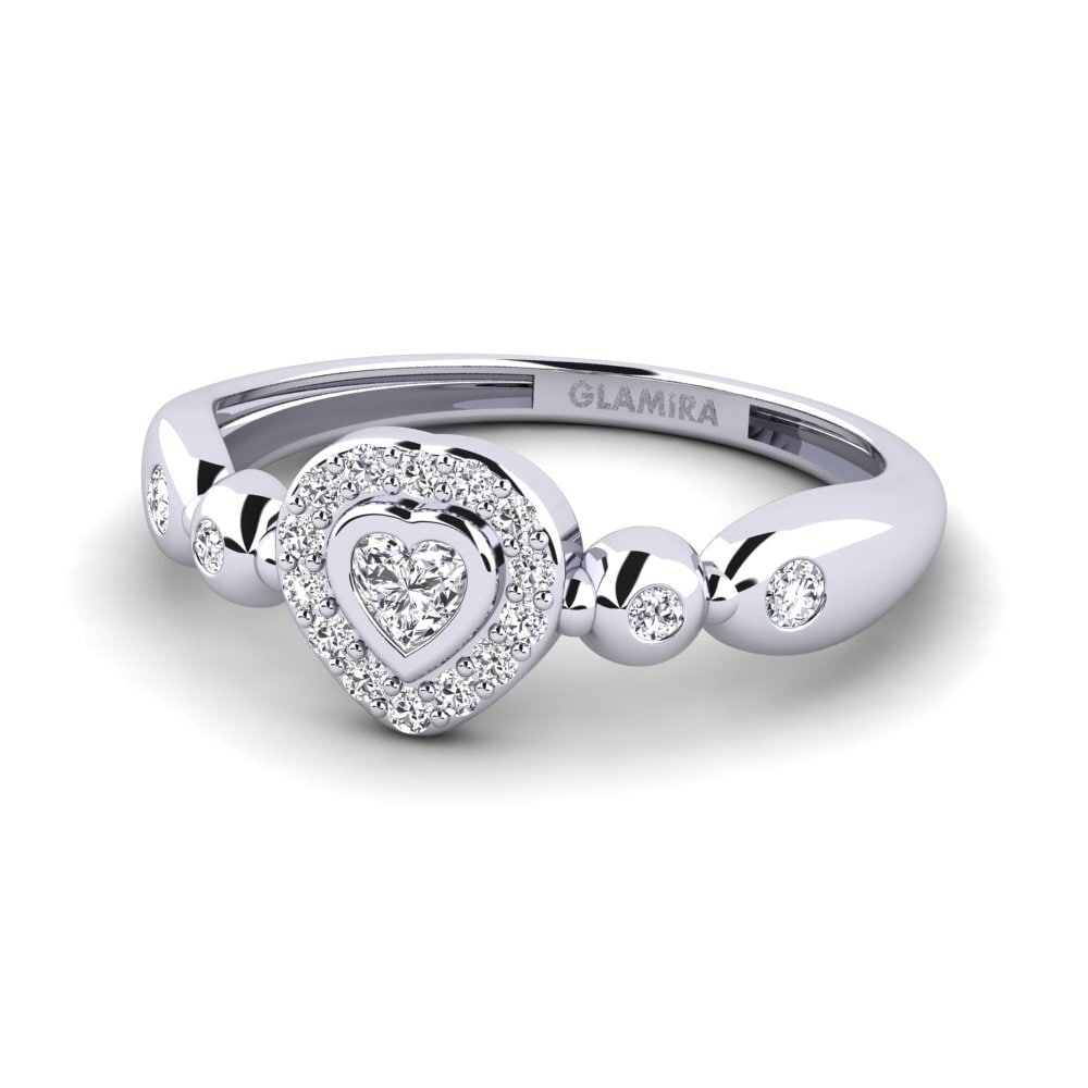 Lab Grown Diamond Women's Promise Ring Pavina