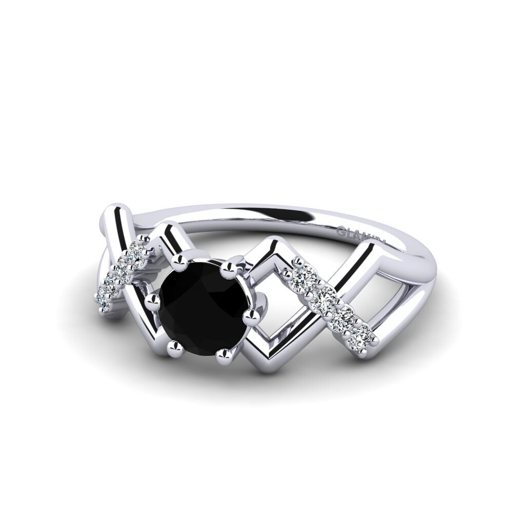 Black Onyx Women's Promise Ring Rigea
