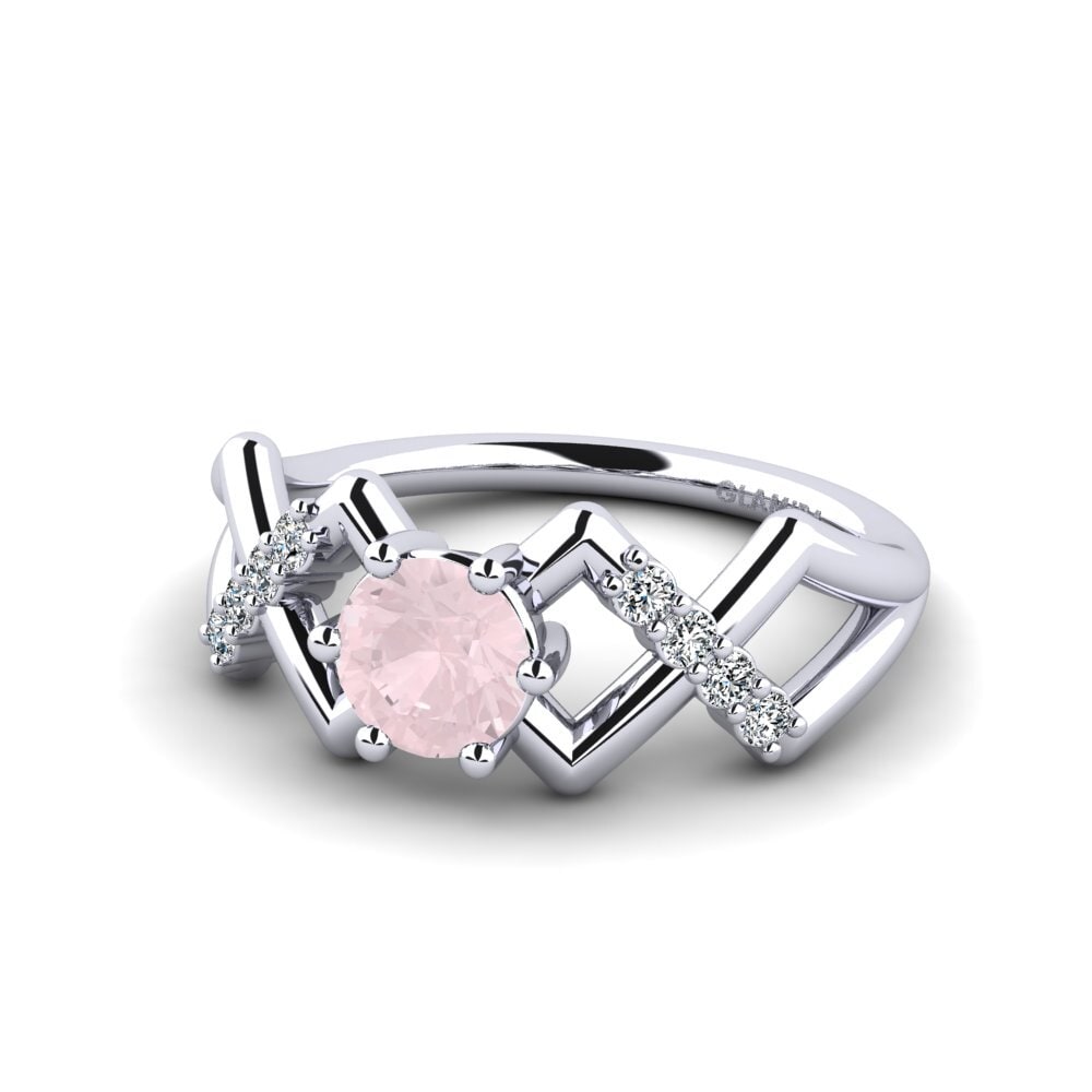 Rose Quartz Women's Promise Ring Rigea
