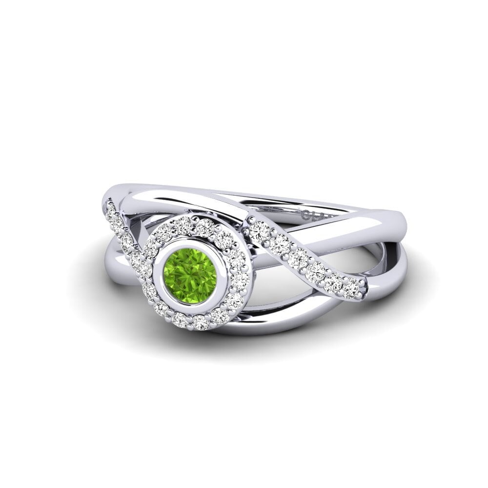 Peridoto Anillo promesa mujer Rigean