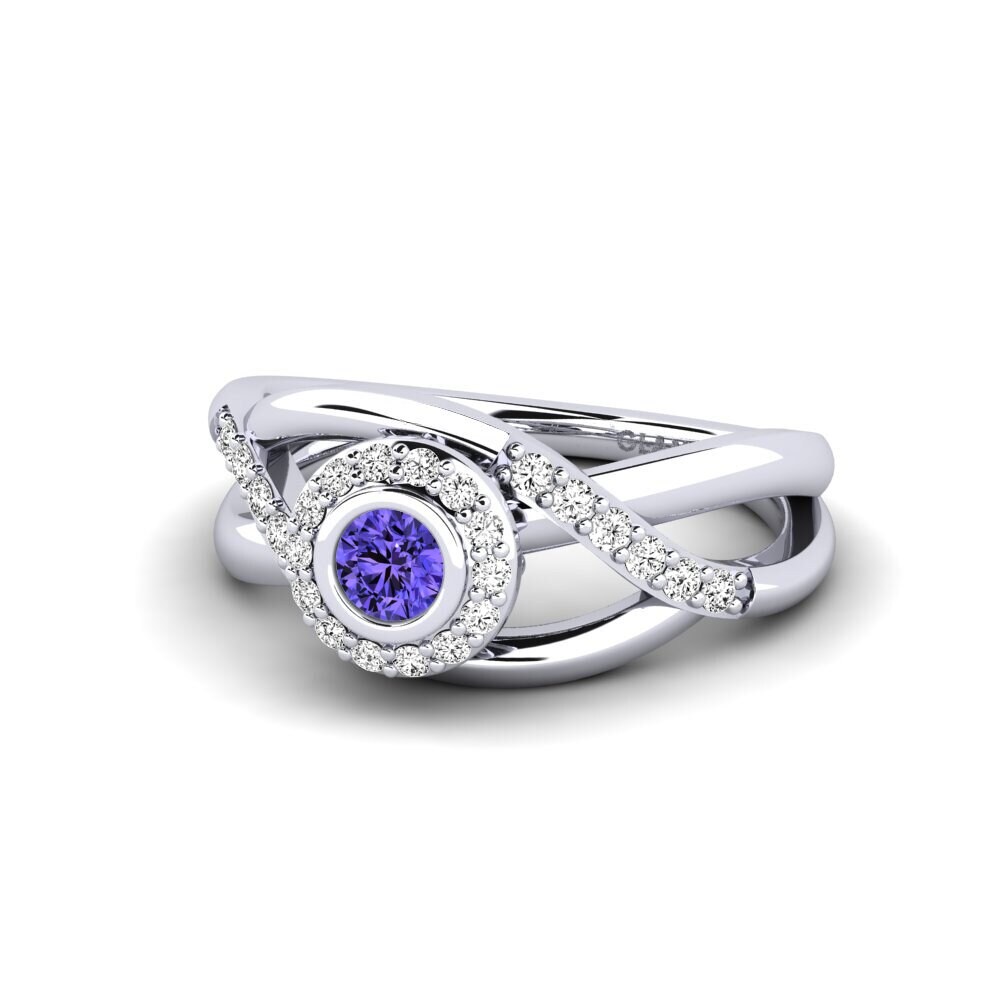 Tanzanita Anillo promesa mujer Rigean