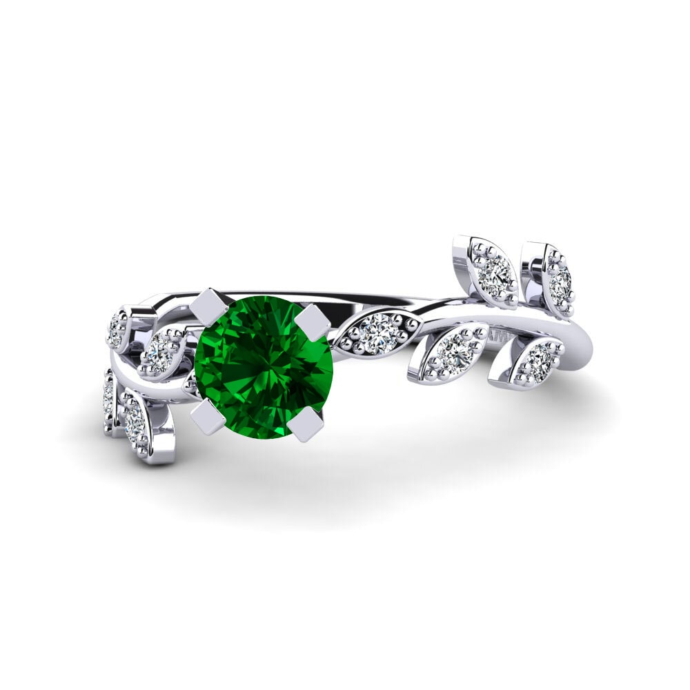 Circonita Verde Anillo promesa mujer Snep