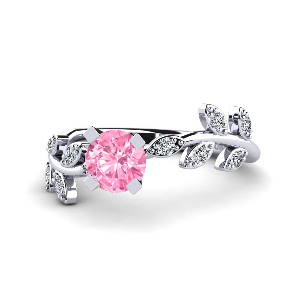 Pink Sapphire Women's Promise Ring Snep
