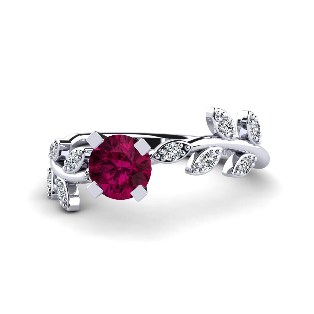 Rhodolite Garnet Women's Promise Ring Snep