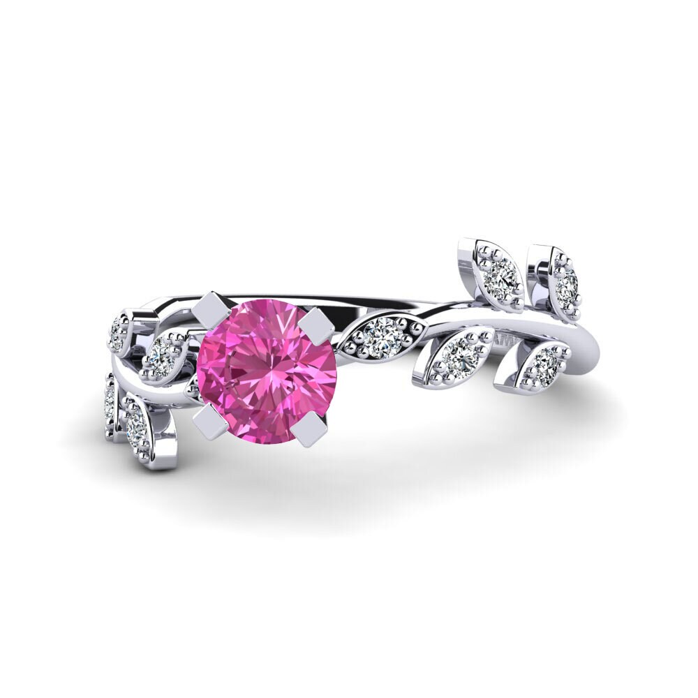 Pink Topaz Women's Promise Ring Snep